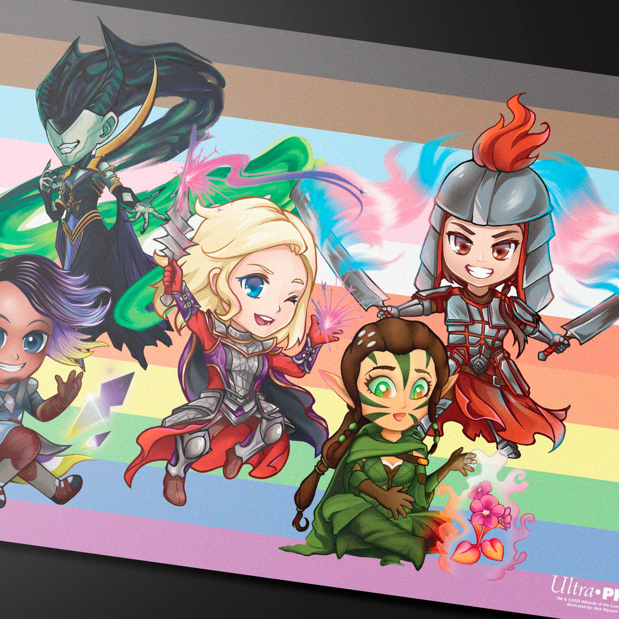 Pride Chibi Playmat for Magic: The Gathering