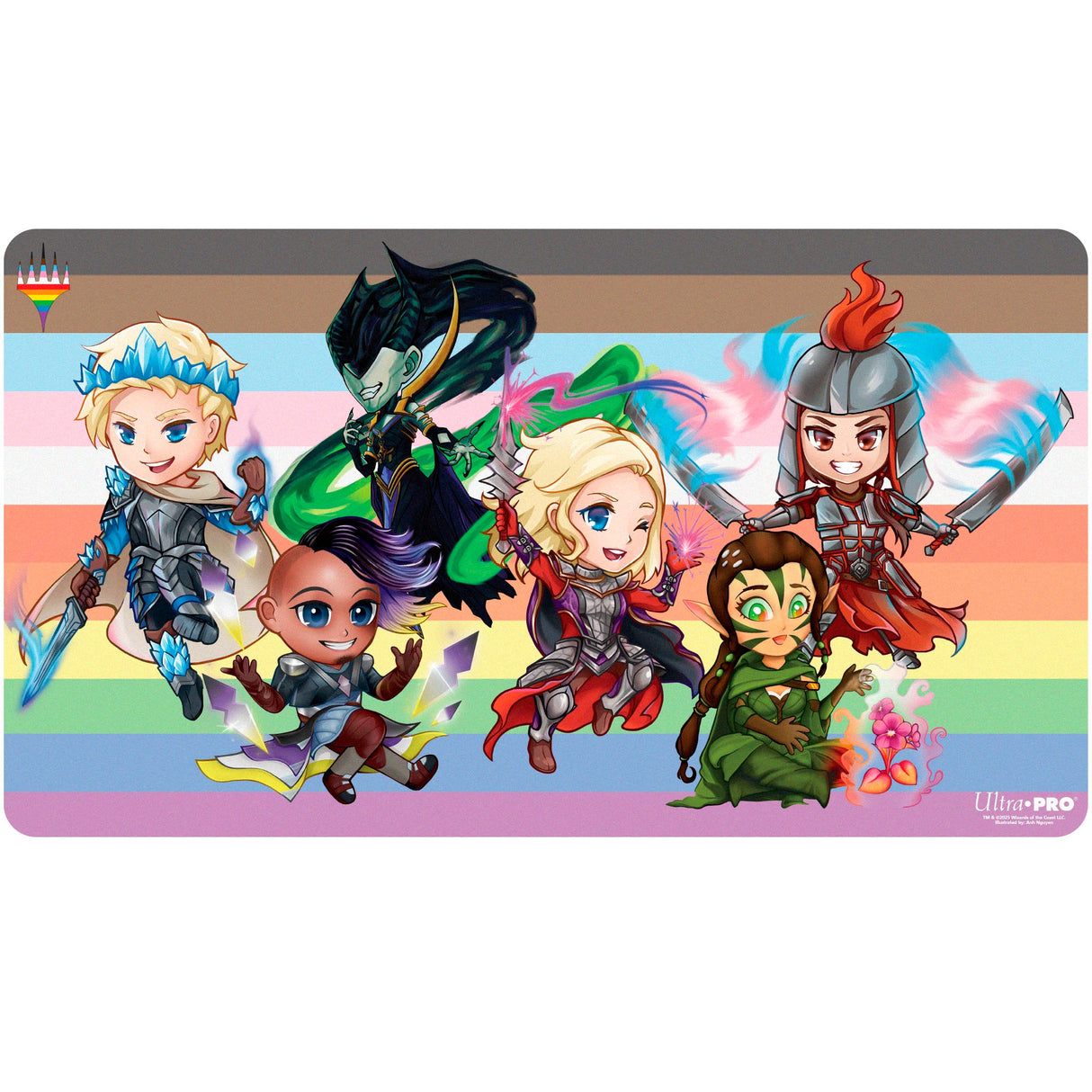 Pride Chibi Playmat for Magic: The Gathering