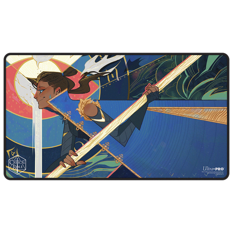 Critical Role Radiants: The Mighty Nein Beauregard Lionett Black-Stitched Playmat for Tabletop Gaming - Front | Ultra PRO