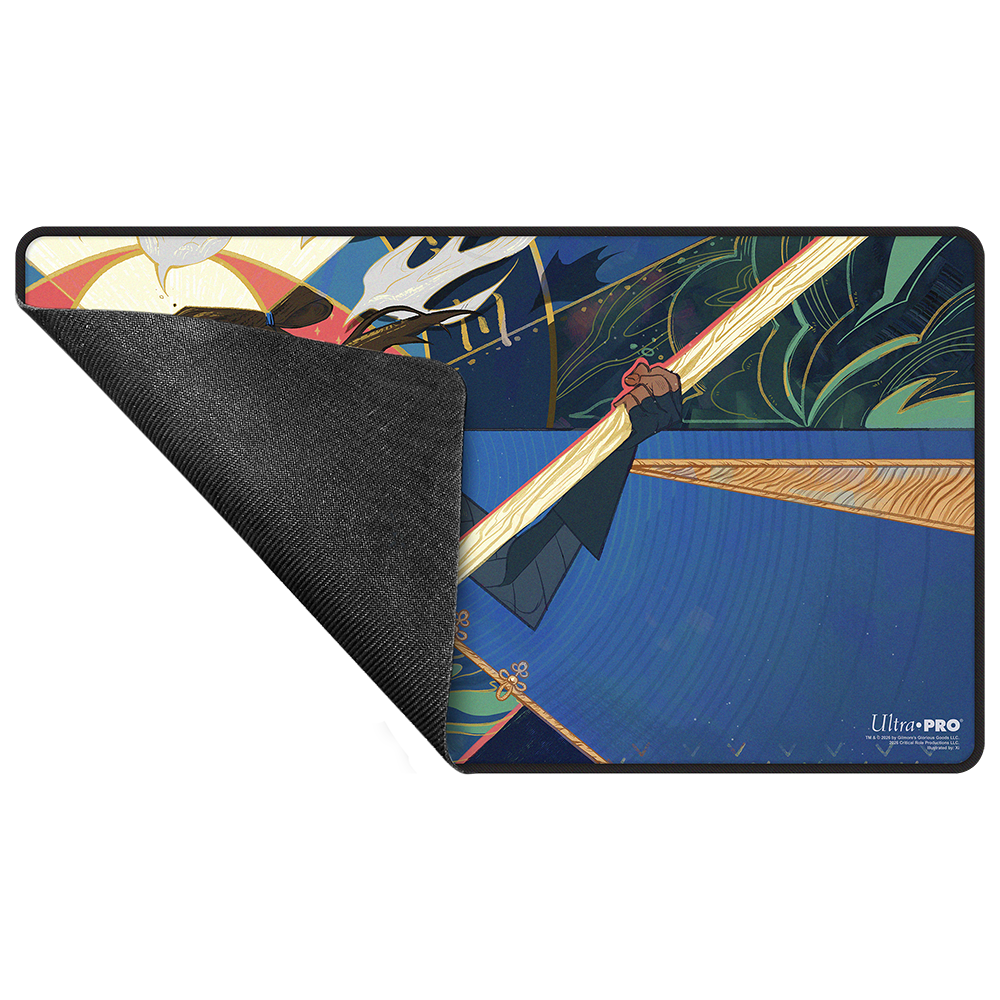 Critical Role Radiants: The Mighty Nein Beauregard Lionett Black-Stitched Playmat for Tabletop Gaming - Rubber | Ultra PRO