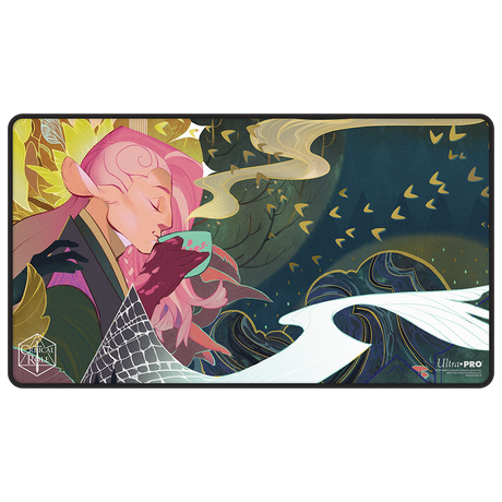 Critical Role Radiants: The Mighty Nein Caduceus Clay Black-Stitched Playmat for Tabletop Gaming - Front | Ultra PRO