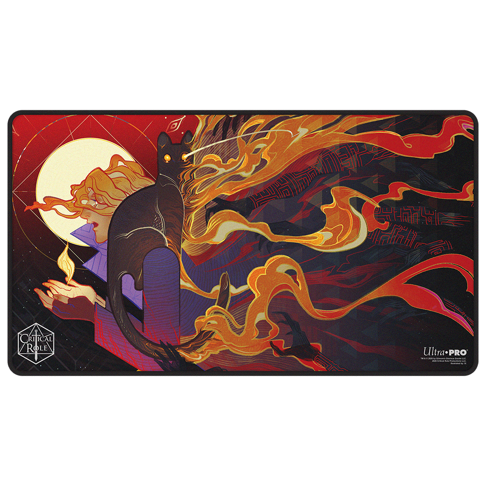 Critical Role Radiants: The Mighty Nein Caleb Widogast Black-Stitched Playmat for Tabletop Gaming - Front | Ultra PRO