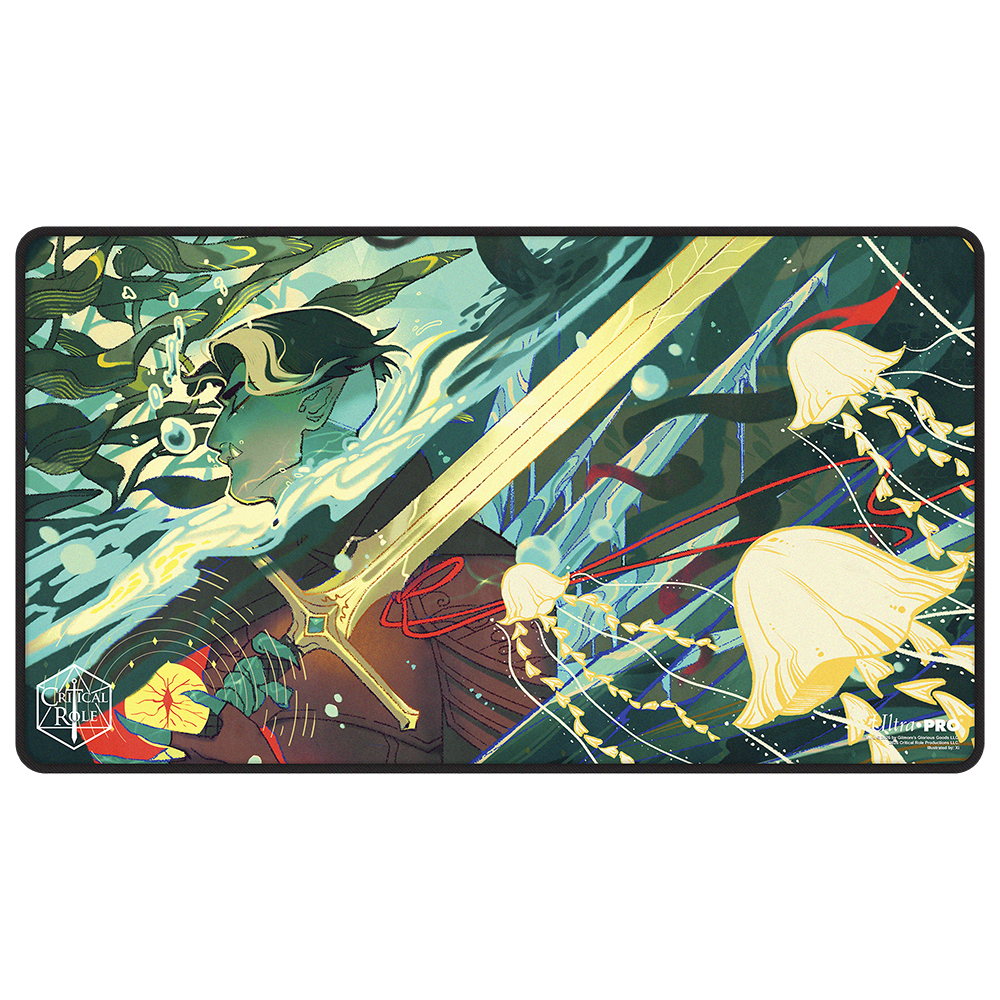 Critical Role Radiants: The Mighty Nein Fjord Stone Black-Stitched Playmat for Tabletop Gaming - Front | Ultra PRO