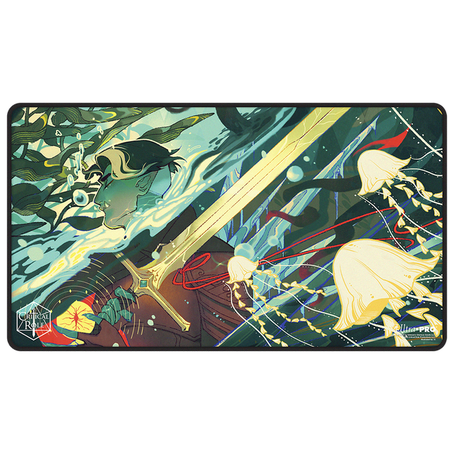 Critical Role Radiants: The Mighty Nein Fjord Stone Black-Stitched Playmat for Tabletop Gaming - Front | Ultra PRO