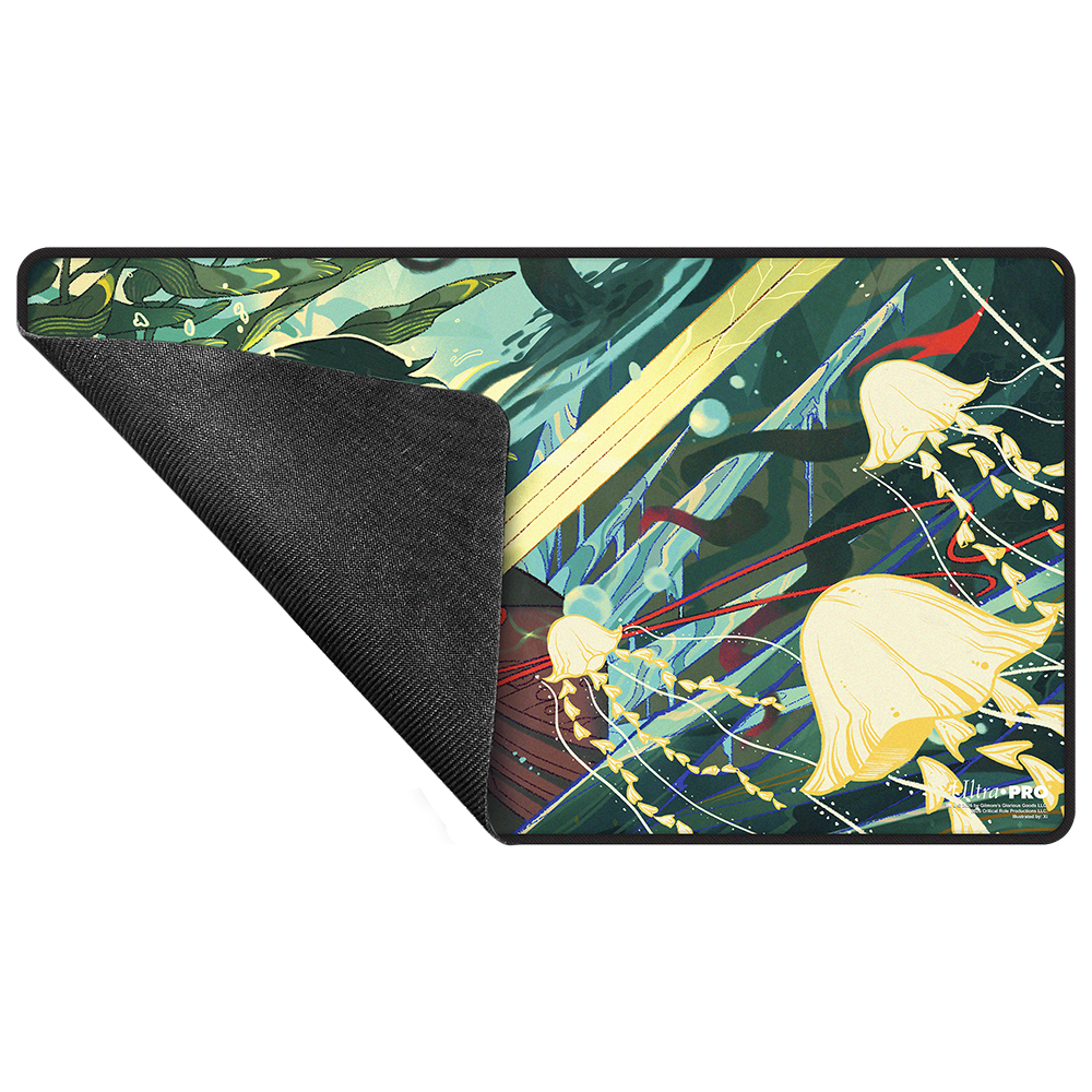 Critical Role Radiants: The Mighty Nein Fjord Stone Black-Stitched Playmat for Tabletop Gaming - Rubber | Ultra PRO