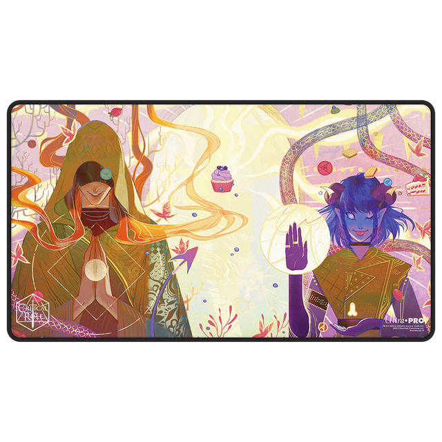 Critical Role Radiants: The Mighty Nein Jester Lavorre Black-Stitched Playmat for Tabletop Gaming - Front | Ultra PRO