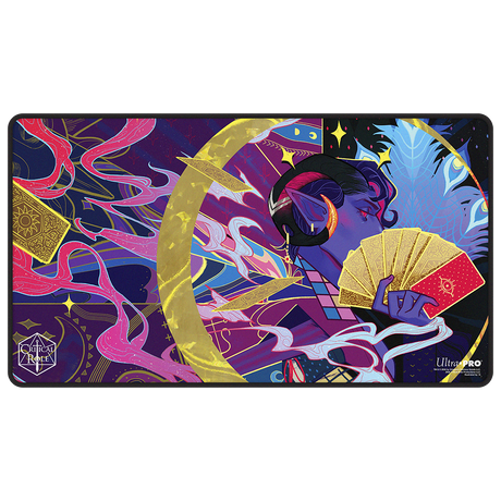Critical Role Radiants: The Mighty Nein Mollymauk Tealeaf Black-Stitched Playmat for Tabletop Gaming - Front | Ultra PRO