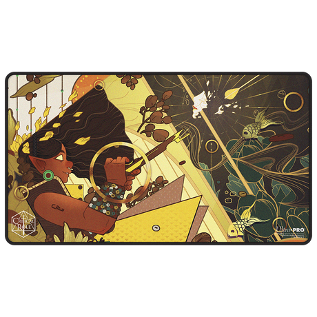 Critical Role Radiants: The Mighty Nein Veth Brenatto Black-Stitched Playmat for Tabletop Gaming - Front | Ultra PRO