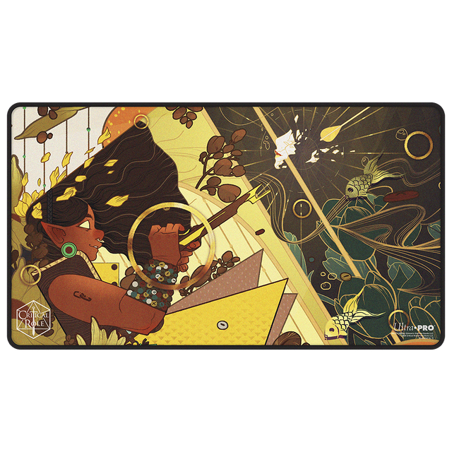 Critical Role Radiants: The Mighty Nein Veth Brenatto Black-Stitched Playmat for Tabletop Gaming - Front | Ultra PRO