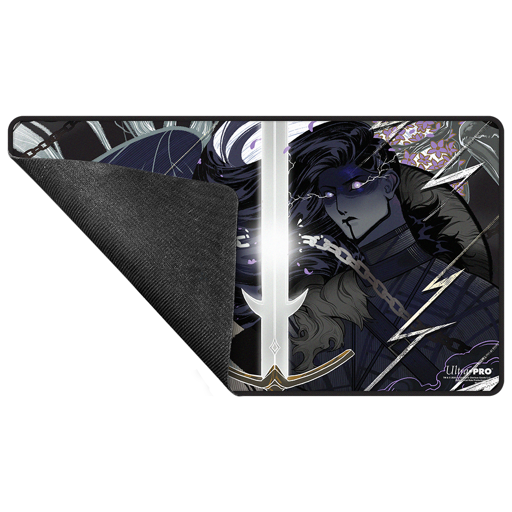 Critical Role Radiants: The Mighty Nein Yasha Nydoorin Black-Stitched Playmat for Tabletop Gaming - Rubber | Ultra PRO