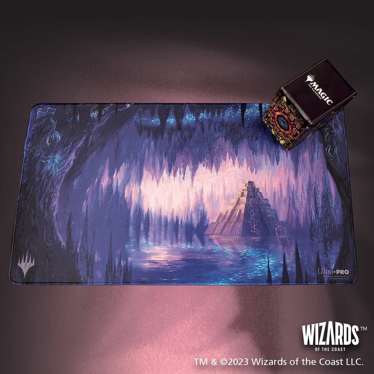 The Lost Caverns of Ixalan Cavern of Souls White Stitched Standard Gaming Playmat for Magic: The Gathering | Ultra PRO International