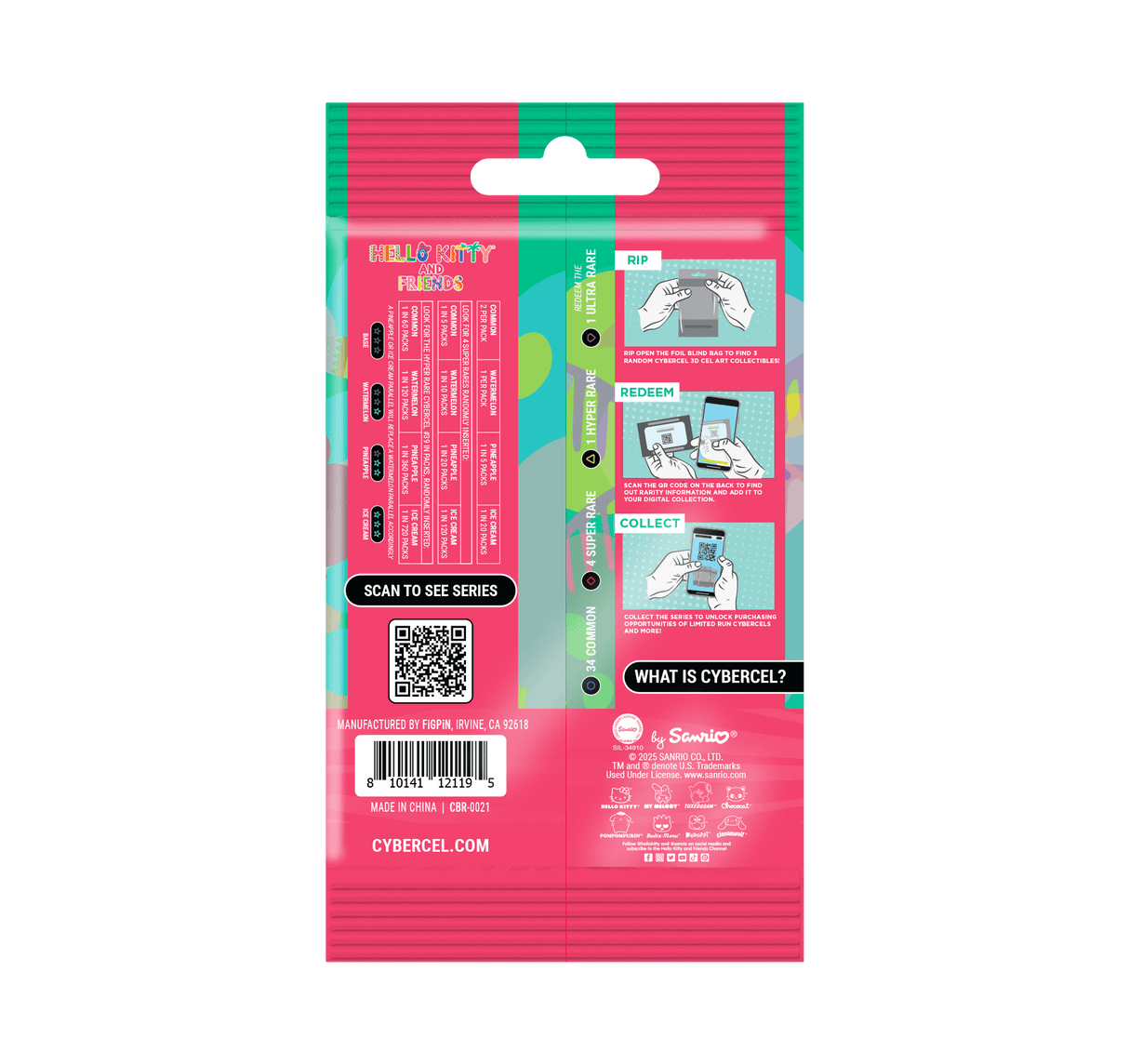 2025 Cybercel Hello Kitty and Friends Series 4 Tropical Single Pack