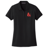 Dungeons & Dragons Embroidered Polo Shirt - Black with Red D&D Logo | Ultra PRO International