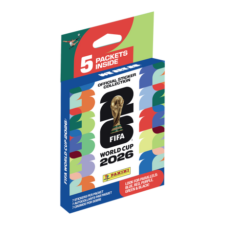 Panini 2026 FIFA World Cup Soccer 5ct Sticker Pack Hanger Box