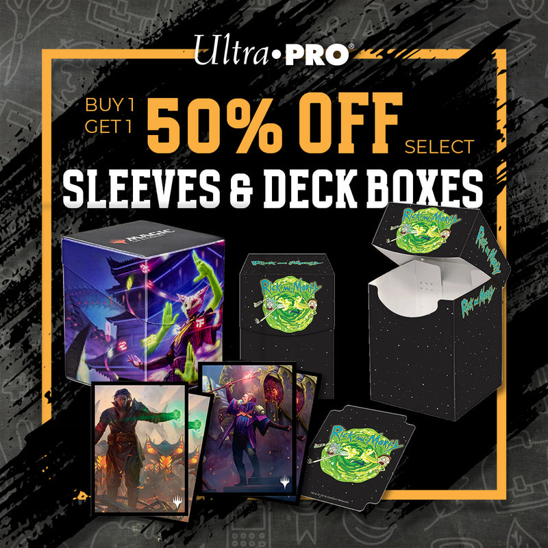 Buy 1 Get 1 50% OFF Select Sleeves & Deck Boxes