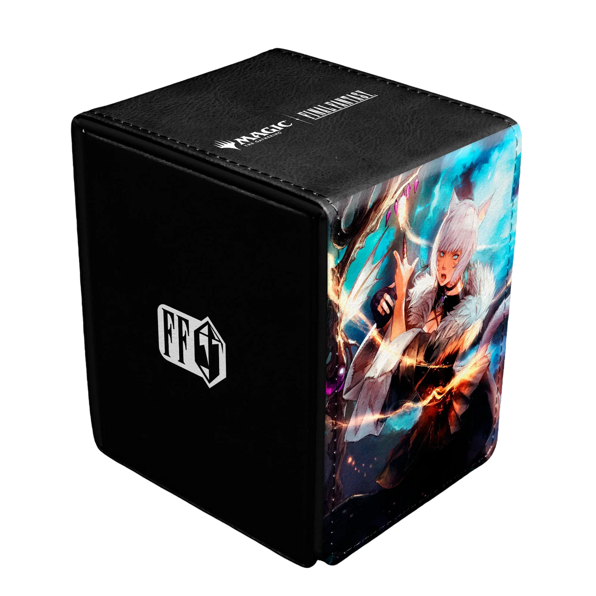 MAGIC: THE GATHERING®—FINAL FANTASY™ Y’shtola Rhul ALCOVE® Flip DECK BOX® for Magic: The Gathering Angle