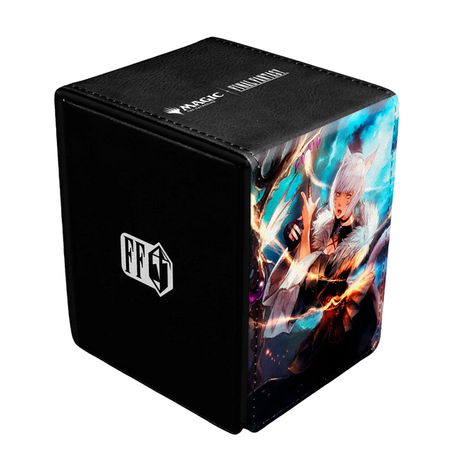 MAGIC: THE GATHERING®—FINAL FANTASY™ Y’shtola Rhul ALCOVE® Flip DECK BOX® for Magic: The Gathering Angle