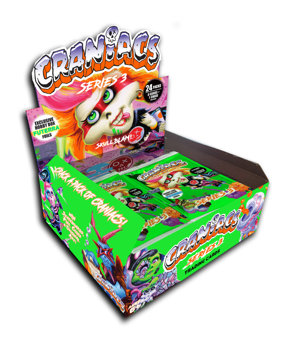 Craniacs Series 3 Skullblam! Trading Cards Hobby Box