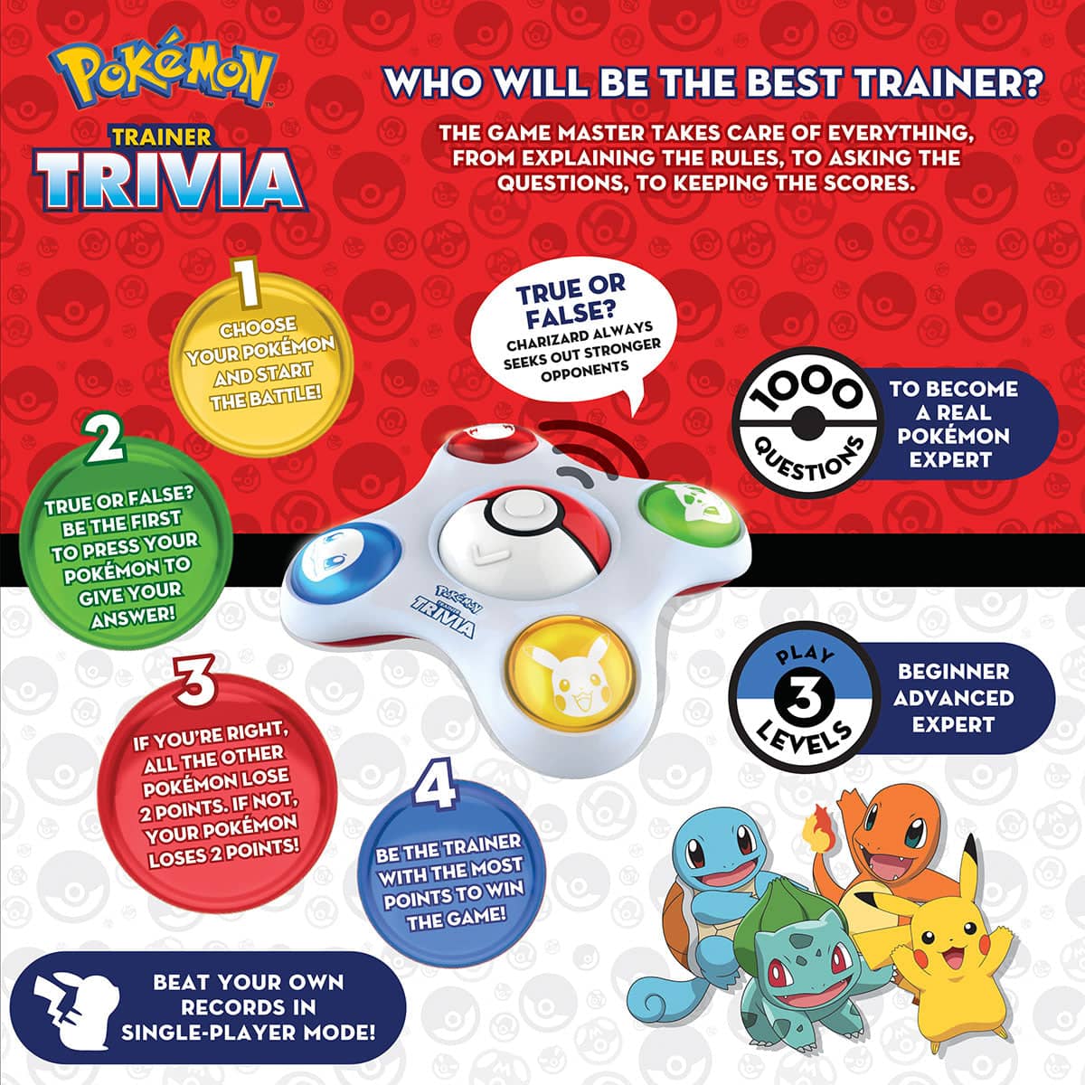 Pokémon Trainer Trivia | An Electronic Game for Ages 7 and up | Ultra PRO Entertainment