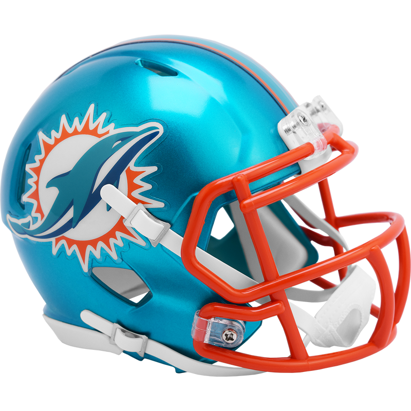 Riddell NFL Miami Dolphins Flash Alternate Speed Mini Replica Helmet | Ultra PRO International