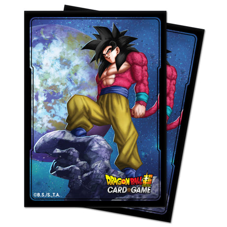 SS4 Son Goku Standard Deck Protector Sleeves (100ct) for Dragon Ball Super | Ultra PRO International