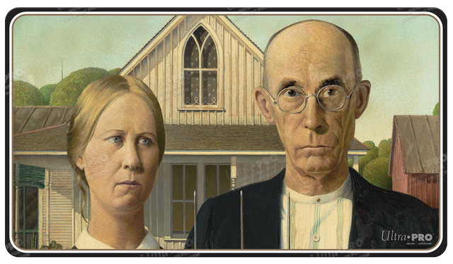 Fine Art American Gothic Standard Gaming Playmat by Grant Wood | Ultra PRO International