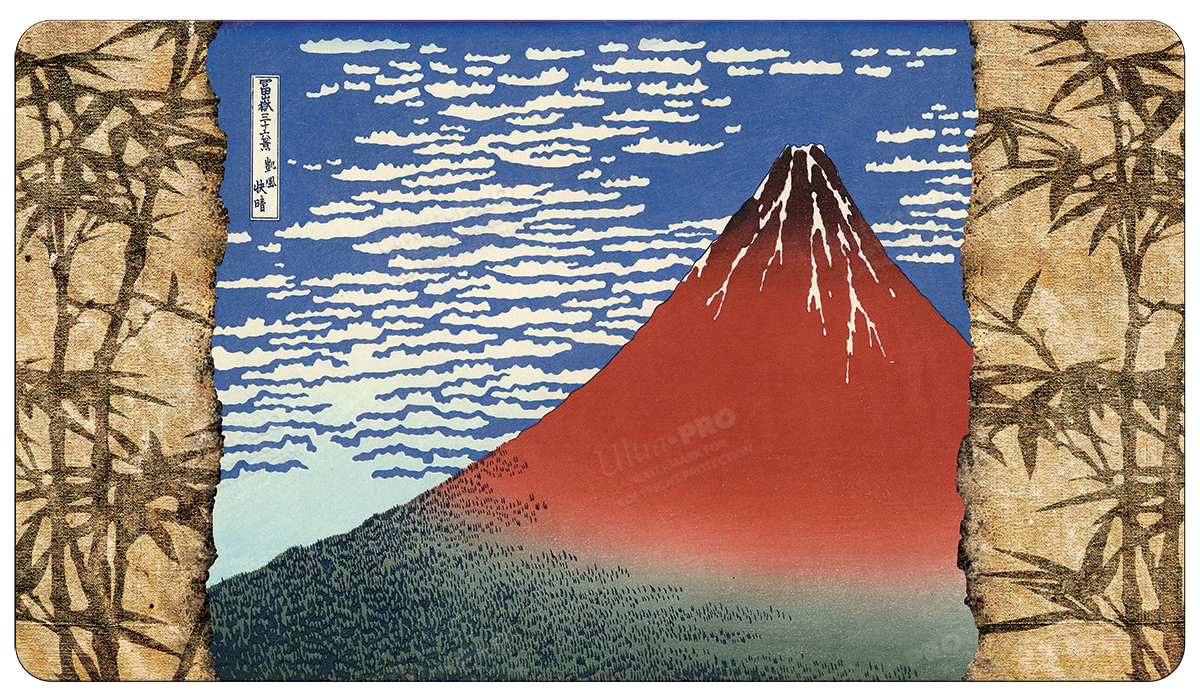 Fine Art Red Fuji Standard Gaming Playmat by Hokusai | Ultra PRO International