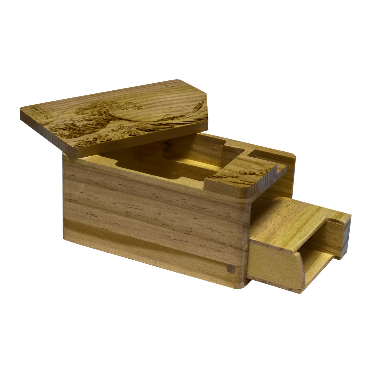 Fine Art Hako Wooden Deck Box by Hokusai | Ultra PRO International