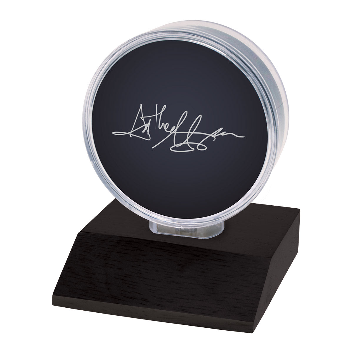 Hockey Puck Wood Base Display Holder | Ultra PRO International