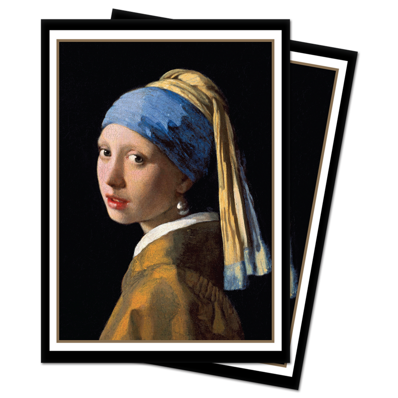 Fine Art The Girl with the Pearl Earring Standard Deck Protector Sleeves (100ct) by Johannes Vermeer | Ultra PRO International