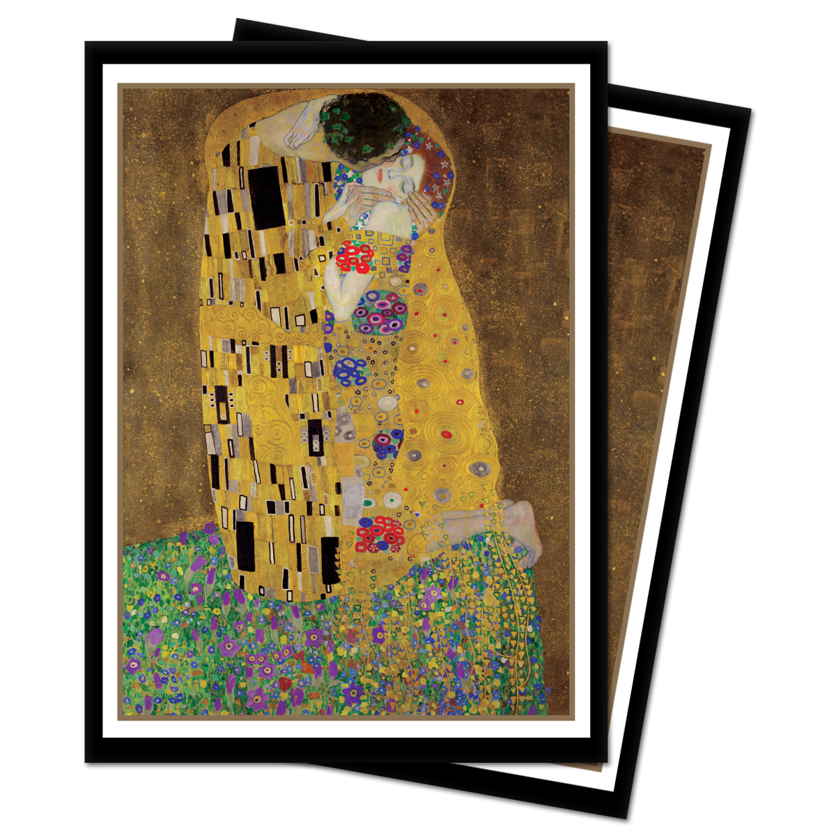 Fine Art The Kiss Standard DECK PROTECTOR® Sleeves (100ct) by Gustav Klimt Zoom