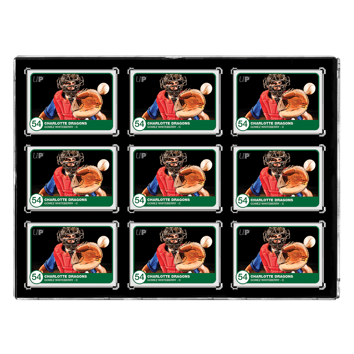 35PT 9-Card Black Border UV ONE-TOUCH Magnetic Holder | Ultra PRO