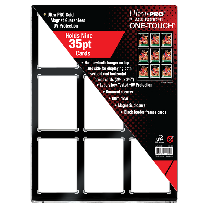 Ultra Pro 9-card Black Frame Screwdown Card Holder Case Ultra Pro 9-Card Screwdown Holder - Black Frame Display For Trading Cards Ultra Pro 9-card Black Frame Screwdown Card Holder Case Ultra Pro 9-Card Screwdown Holder - Black Frame Display For Trading Cards