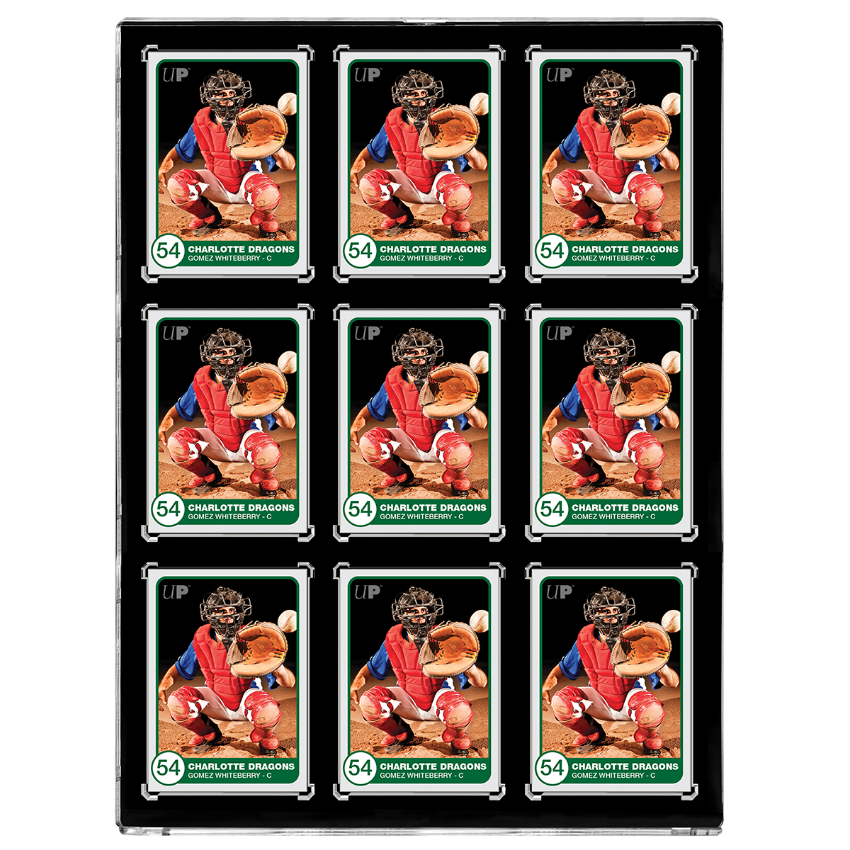 35PT 9-Card Black Border UV ONE-TOUCH Magnetic Holder | Ultra PRO
