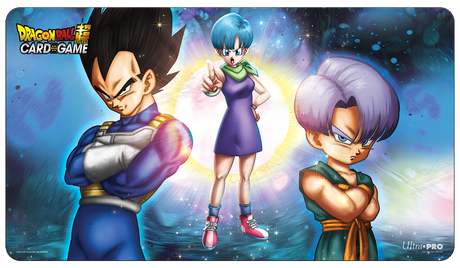 Bulma, Vegeta, and Trunks Standard Gaming Playmat for Dragon Ball Super | Ultra PRO International