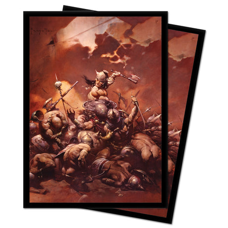 The Destroyer Standard Deck Protector Sleeves (100ct) by Frank Frazetta | Ultra PRO International