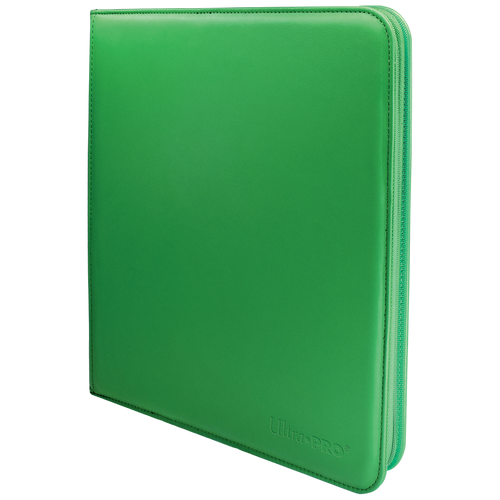 Vivid 12-Pocket Zippered PRO-Binder, Green