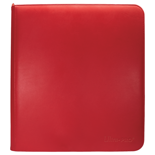 Vivid Red 12-Pocket Zippered PRO-Binder | Ultra PRO International