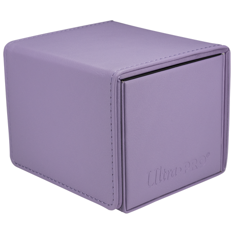 Vivid ALCOVE® Edge DECK BOX® - Purple - Angle | Ultra PRO