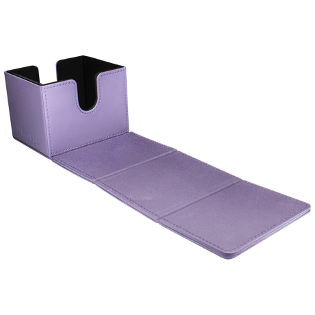 Vivid ALCOVE® Edge DECK BOX® - Purple - Open | Ultra PRO