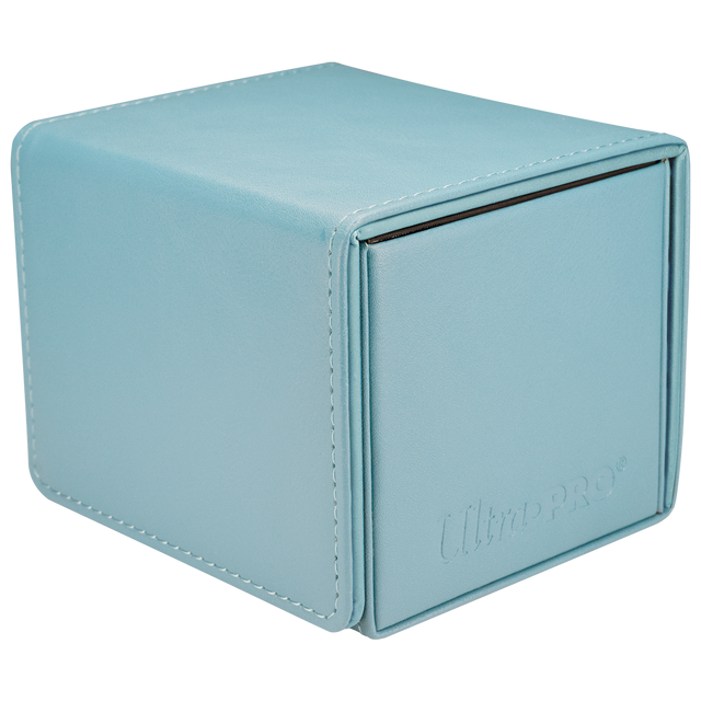 Vivid ALCOVE® Edge DECK BOX® - Purple - Angle | Ultra PRO