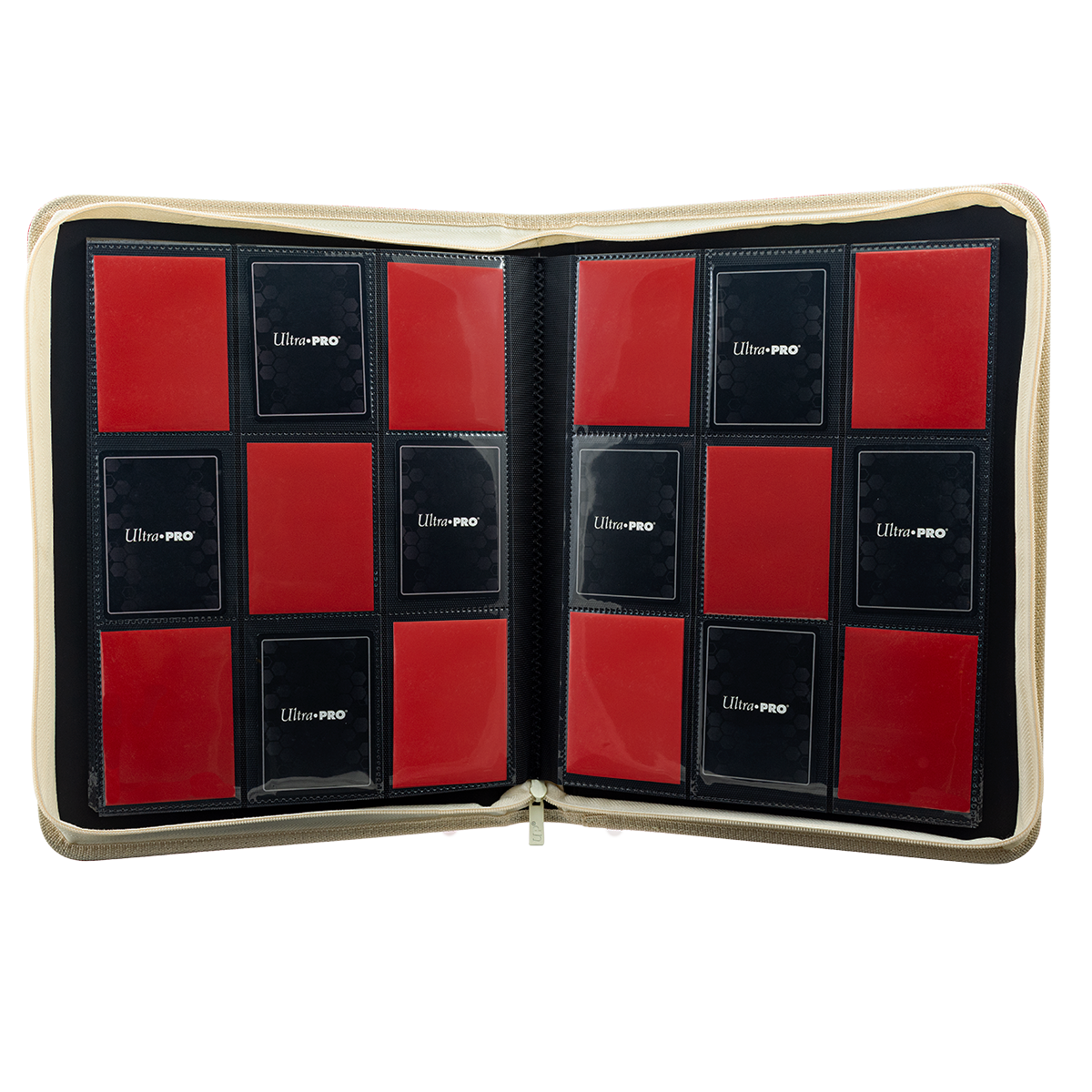Ultra Pro Vivid 12 Pocket Zippered PRO-Binder (Red) - PokéNOLA Collectibles Ultra Pro Vivid 12 Pocket Zippered PRO-Binder (Red) - PokéNOLA Collectibles