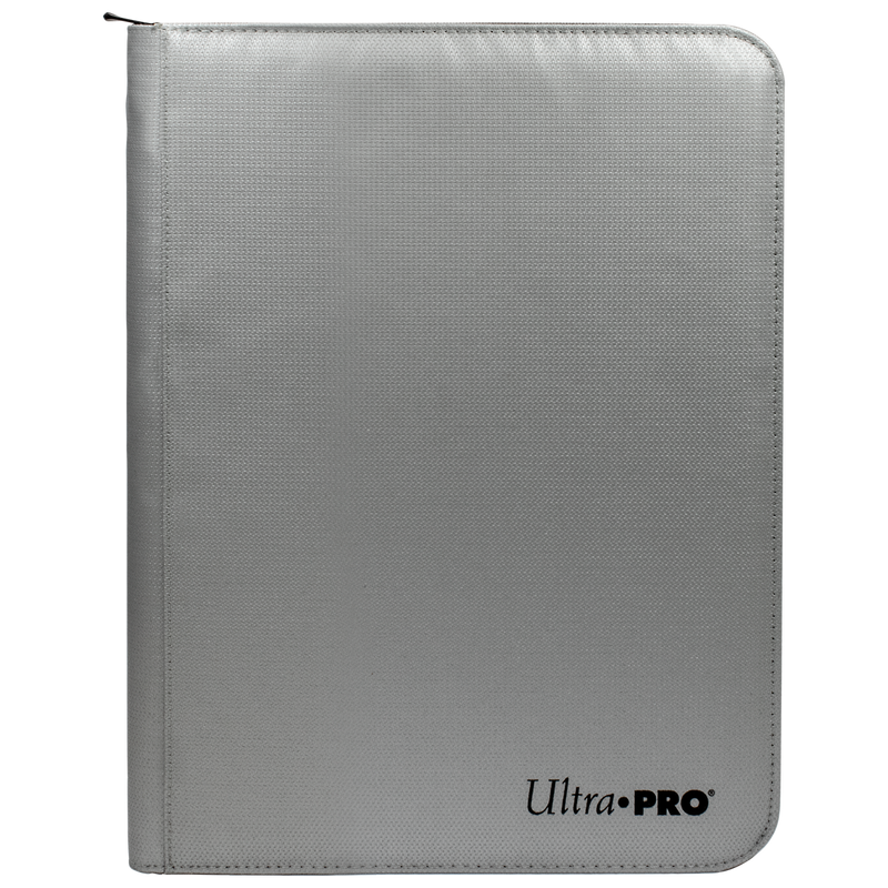 Ultra PRO 9-Pocket Zippered PRO-Binder: Silver | Ultra PRO International