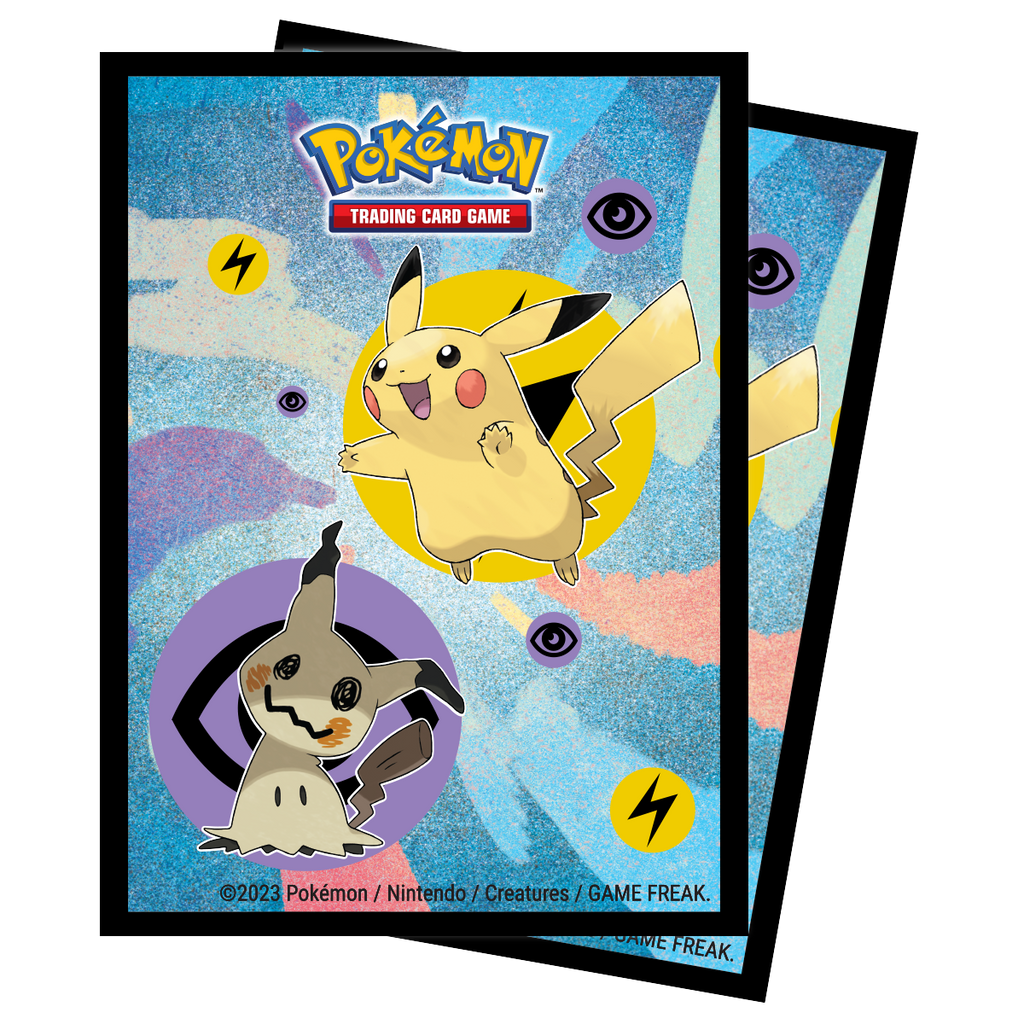 Pikachu & Mimikyu Standard Deck Protector Sleeves (65ct) for Pokémon
