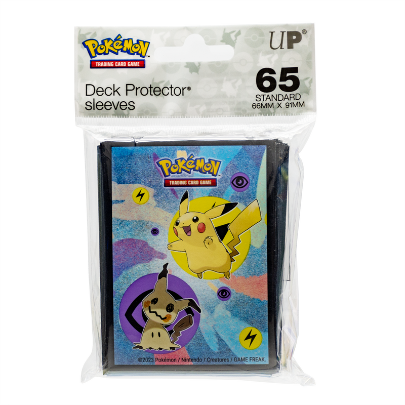 Pikachu & Mimikyu Standard Deck Protector Sleeves (65ct) for Pokémon | Ultra PRO International
