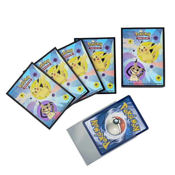 Protèges cartes Pokemon : Pikachu et Mimikyu