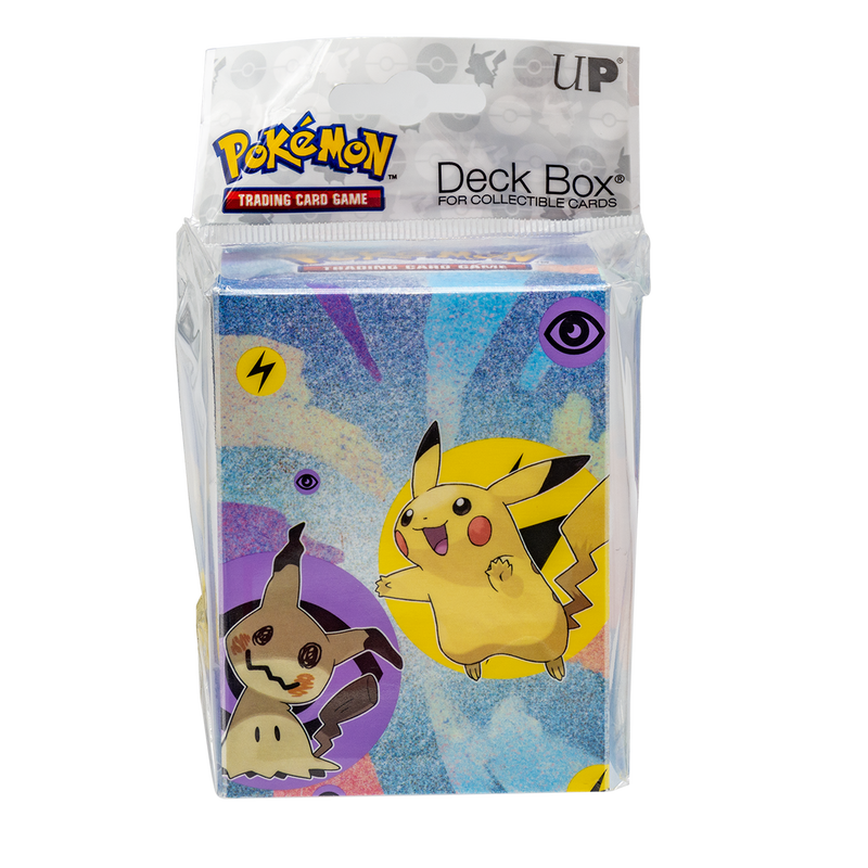 Pikachu & Mimikyu Full-View Deck Box for Pokémon | Ultra PRO International Pikachu & Mimikyu Full-View Deck Box for Pokémon | Ultra PRO International