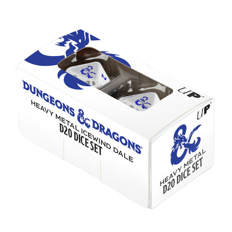Heavy Metal Icewind D20 Dice Set (2ct) for Dungeons & Dragons | Ultra PRO International