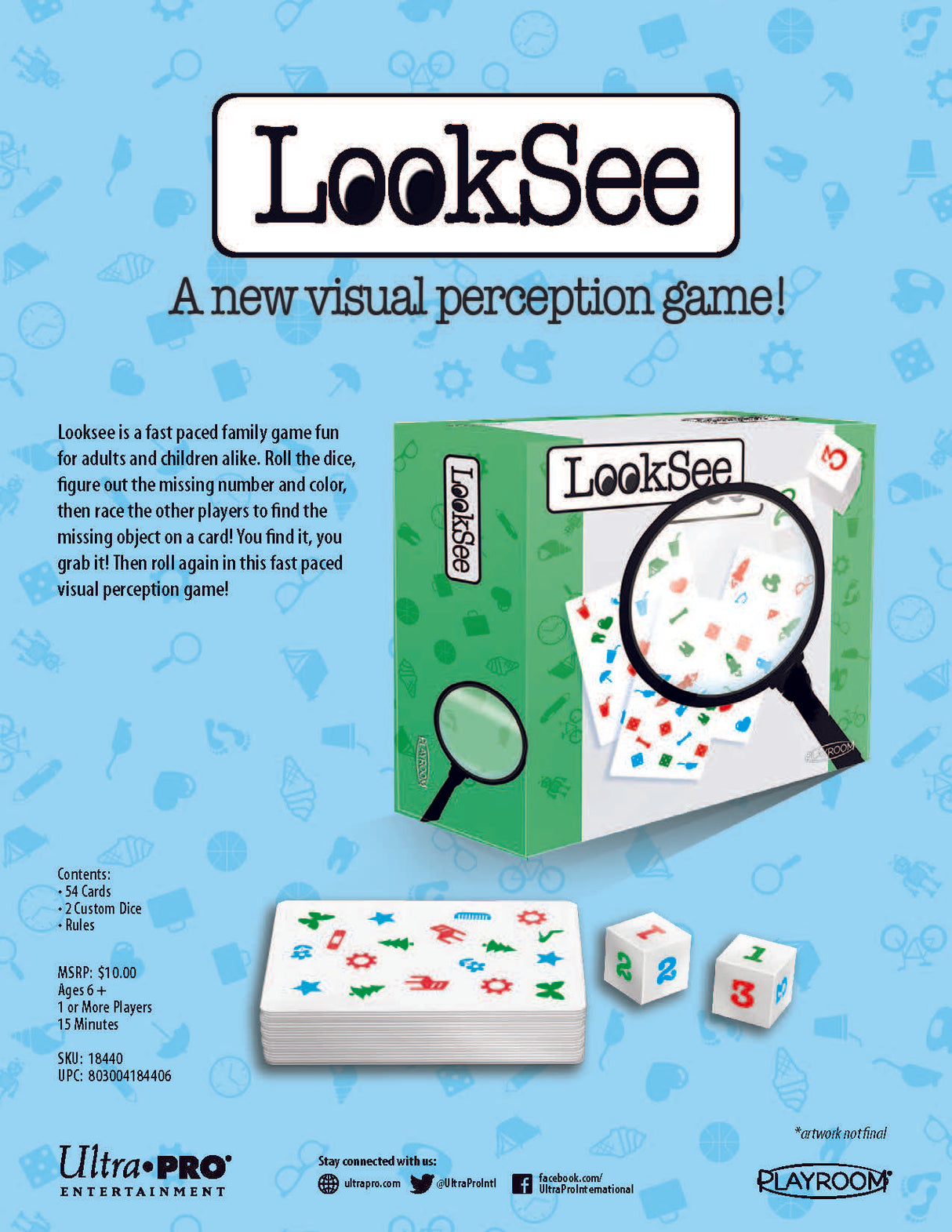 LookSee: Card & Dice Matching Game for Ages 8 and Up | Ultra PRO Entertainment