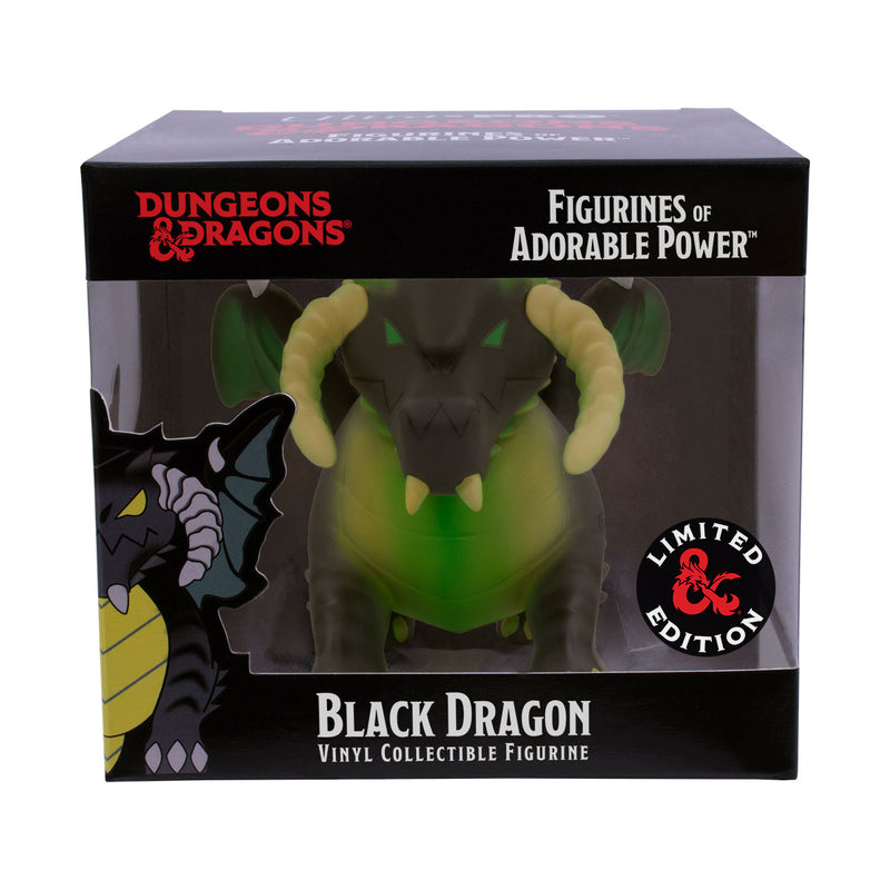 Figurines of Adorable Power: Dungeons & Dragons "Black Dragon" - Acid Charged Variant | Ultra PRO International